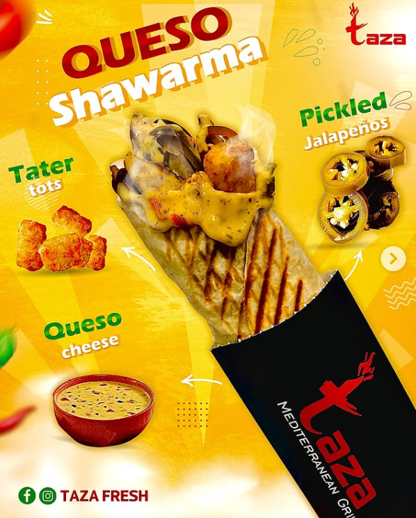 Queso Shawarma ingredients